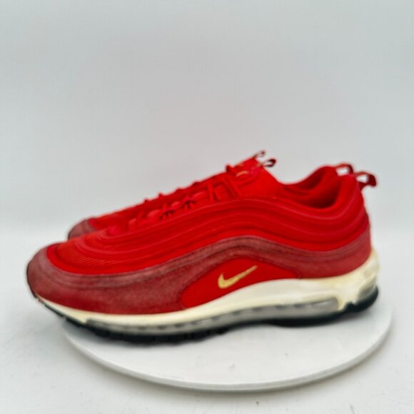 Nike Air Max 97 Men Size 11.5 CI3708-600 Challenge Red Gold Training Shoes - Picture 1 of 11